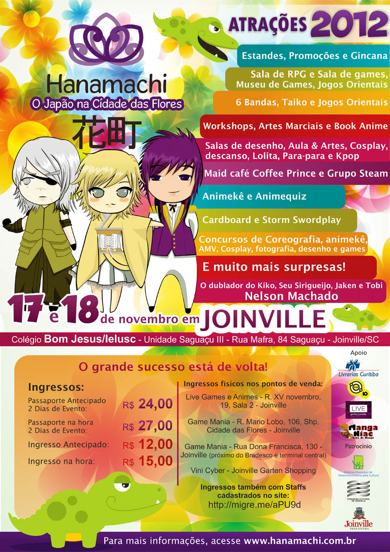 Hanamachi Evento, R$ 5 reais cada