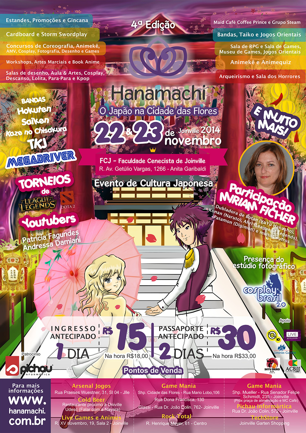 Hanamachi Evento, R$ 5 reais cada